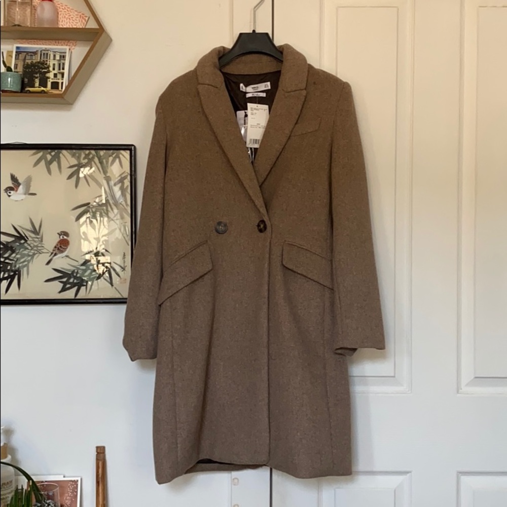 Mango Wool Blend Coat